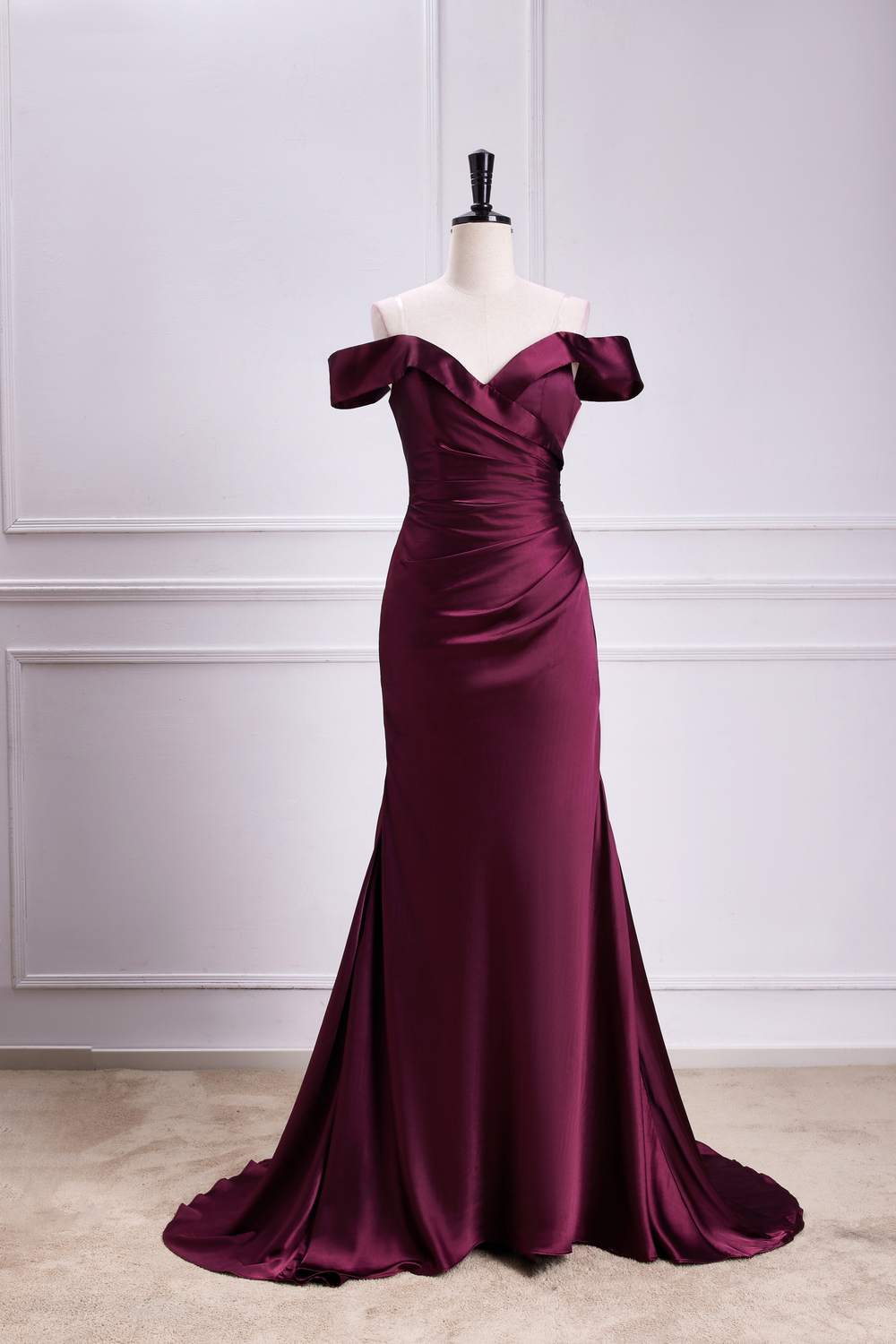 raspberry formal dress Raspberry Pink Long Glitter Prom Dress with Ruffles Raspberry / 00