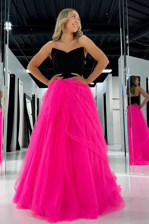 A-Line Empire V-Neck Sleeveless Chiffon Party Prom Dress