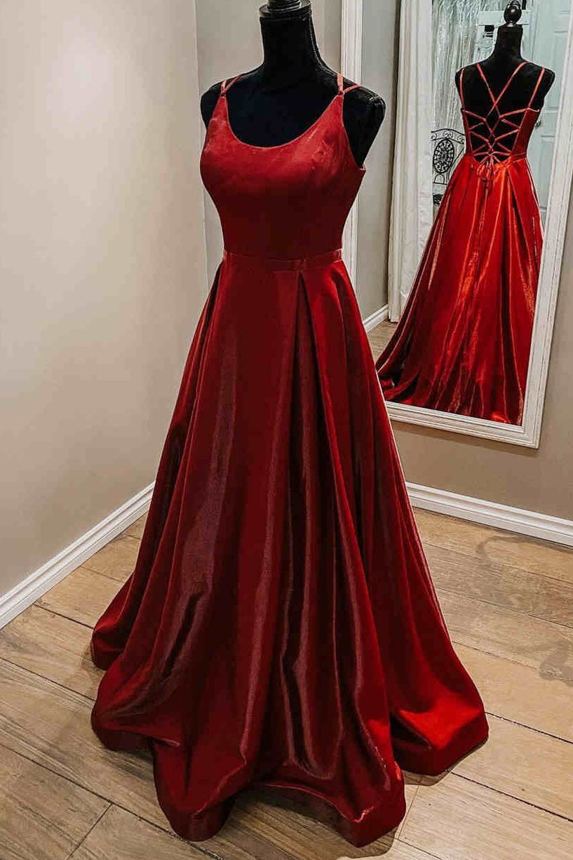 Bateau Sleeveless A-Line Empire Long Party Prom Dress
