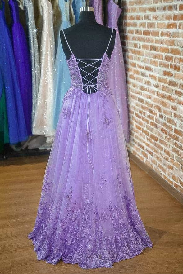 Bateau Sleeveless Tulle A-Line Appliques Prom Party Dress