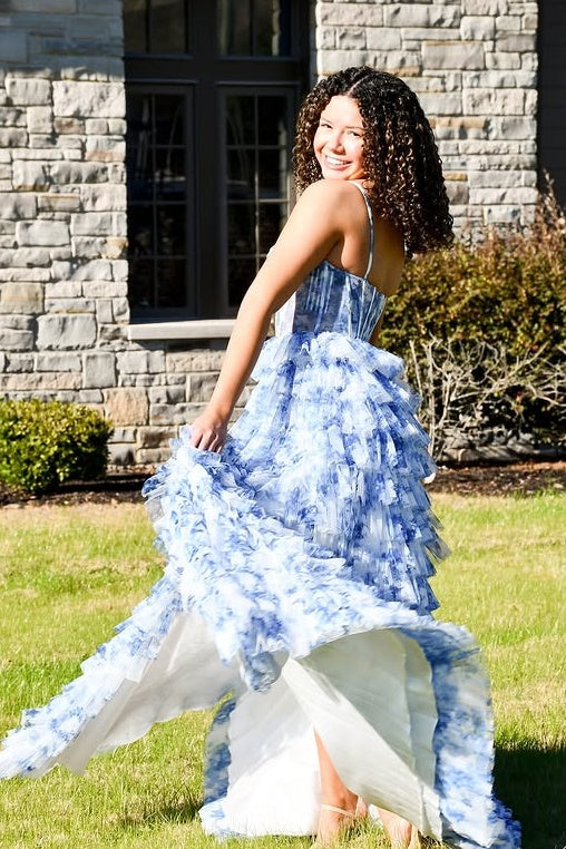 Chic Chiffon A-Line Sleeveless Appliques Party Prom Dress