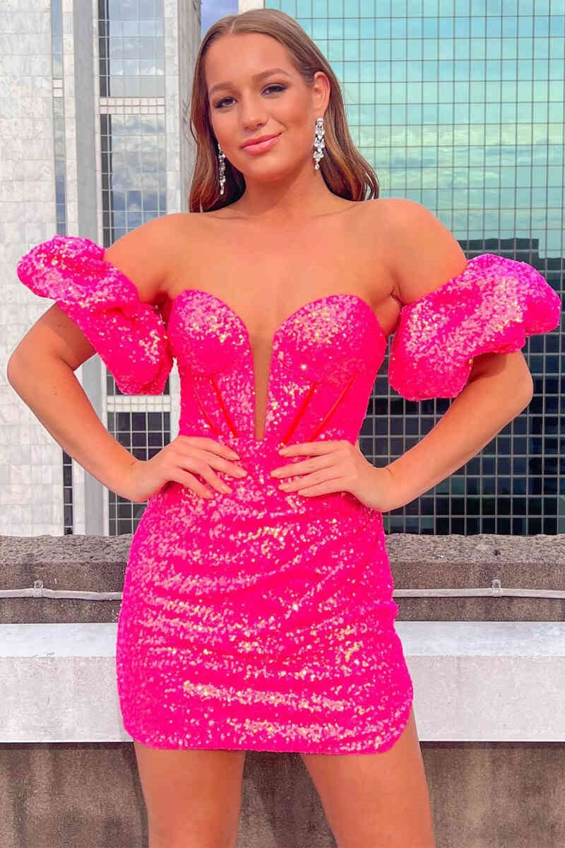 Chic Fitted Sweetheart Empire Sequins Homecoming Dress Movousdress Chic Fitted Sweetheart Empire Sequins Homecoming Dress Movousdress