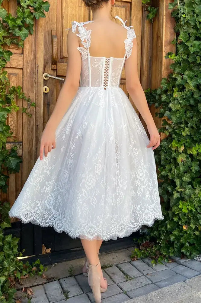 Lace A-Line Sweetheart Sleeveless Prom Party Dress
