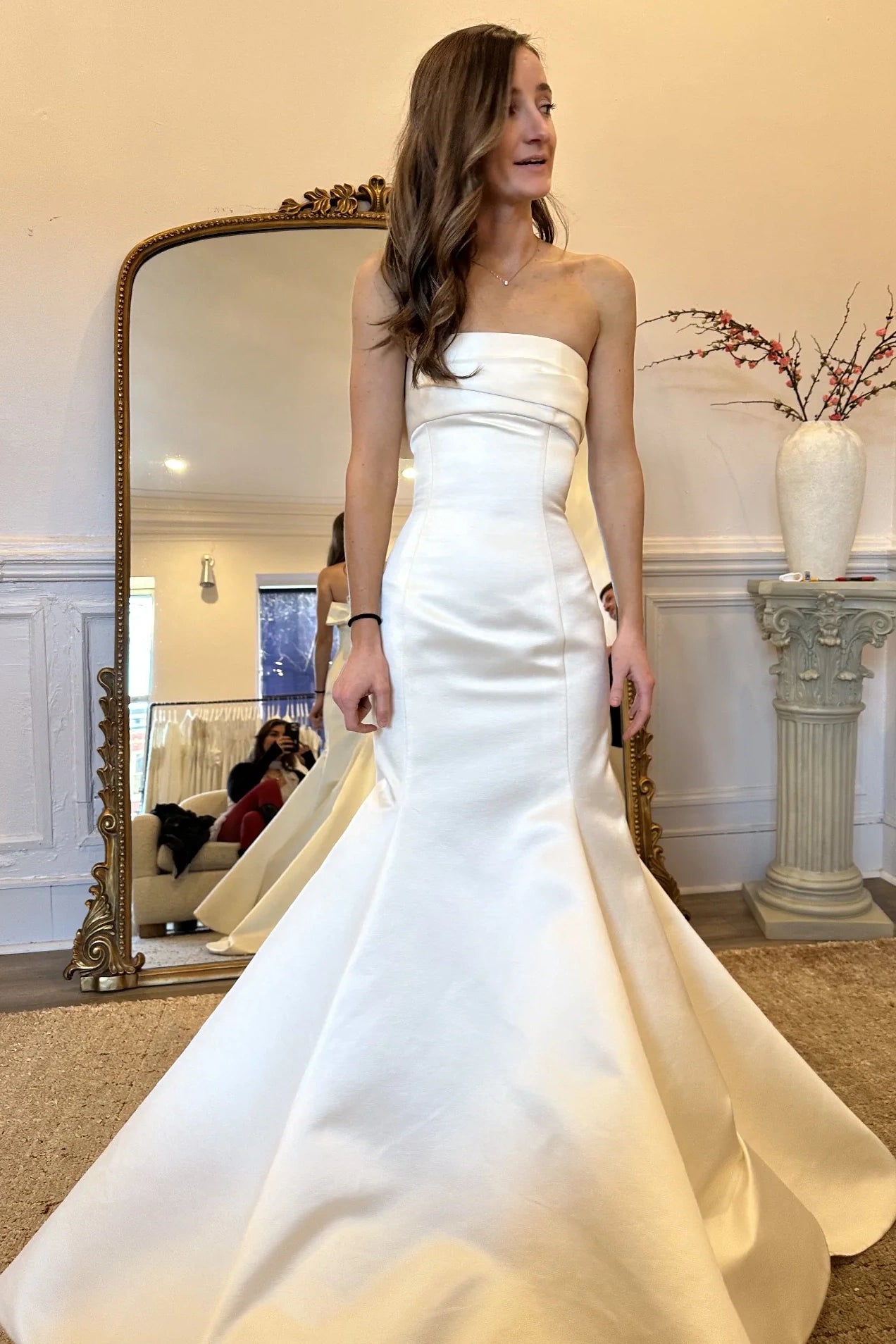 Mermaid Strapless Empire Long Summer Wedding Dress