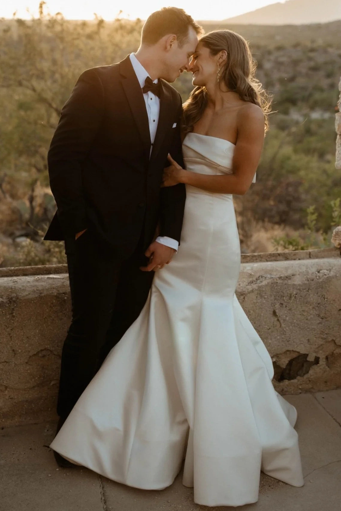Mermaid Strapless Empire Long Summer Wedding Dress