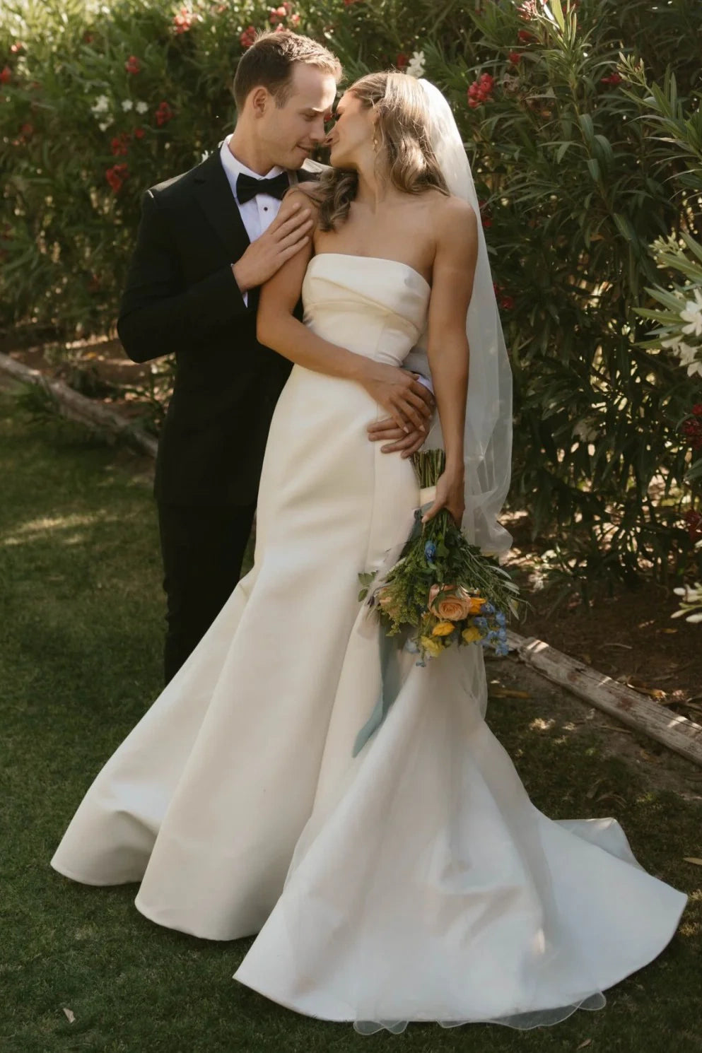 Mermaid Strapless Empire Long Summer Wedding Dress – Movousdress