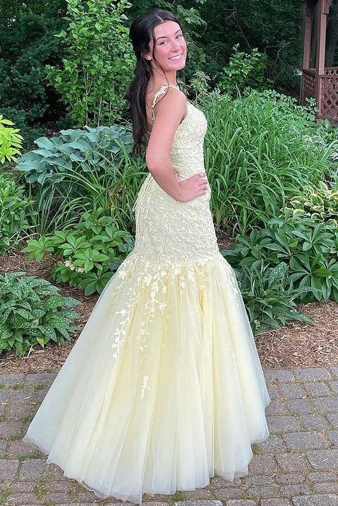 Mermaid Two Tone Bateau Sleeveless Lace Up Party Prom Dress