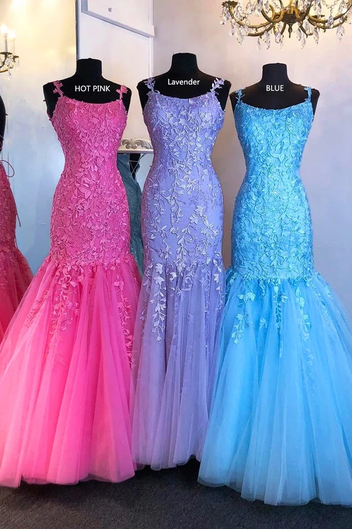 Mermaid Two Tone Bateau Sleeveless Lace Up Party Prom Dress