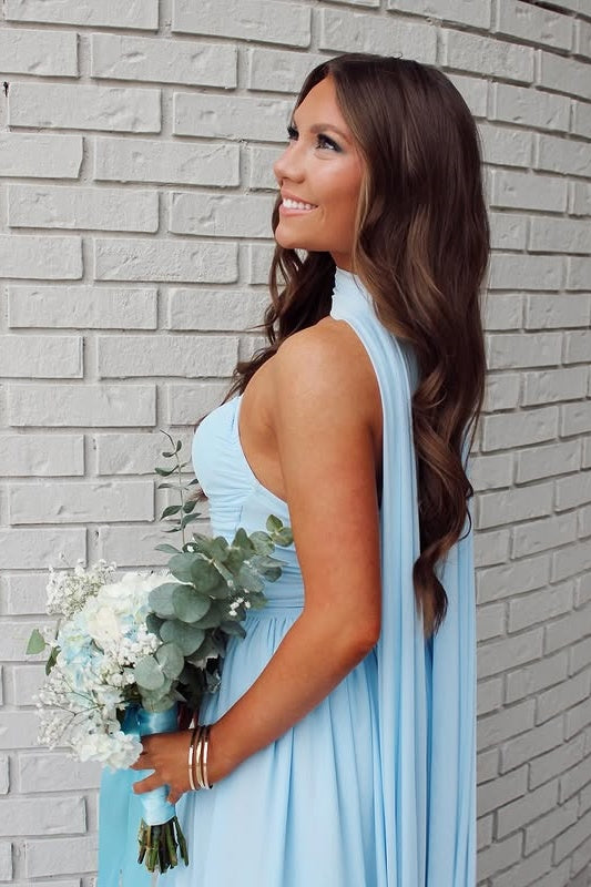 Strapless Empire A-Line Party Prom Dress With Train