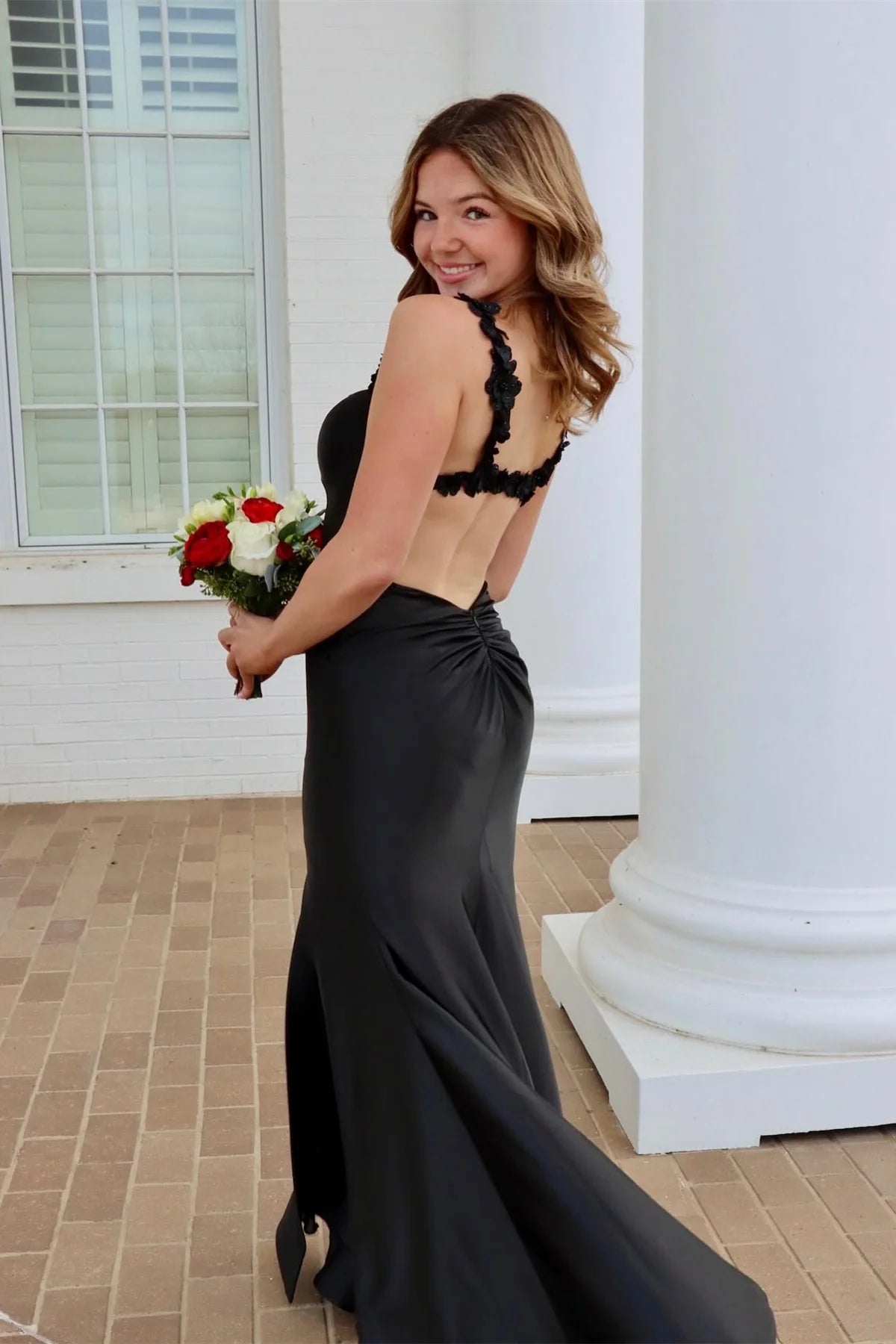 Sweetheart Floral Spaghetti Straps Mermaid Party Prom Dress
