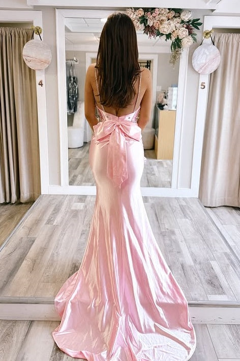 Sweetheart Sleeveless Backless Beaded Mermaid Party Prom Dress