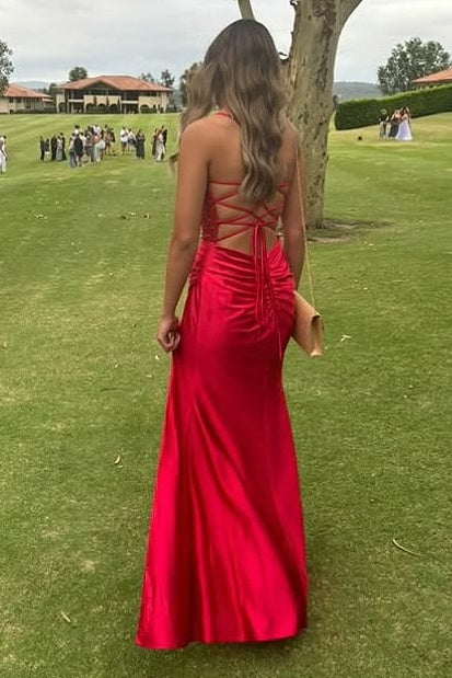 Sweetheart Sleeveless Sequins Appliques Long Satin Party Dress