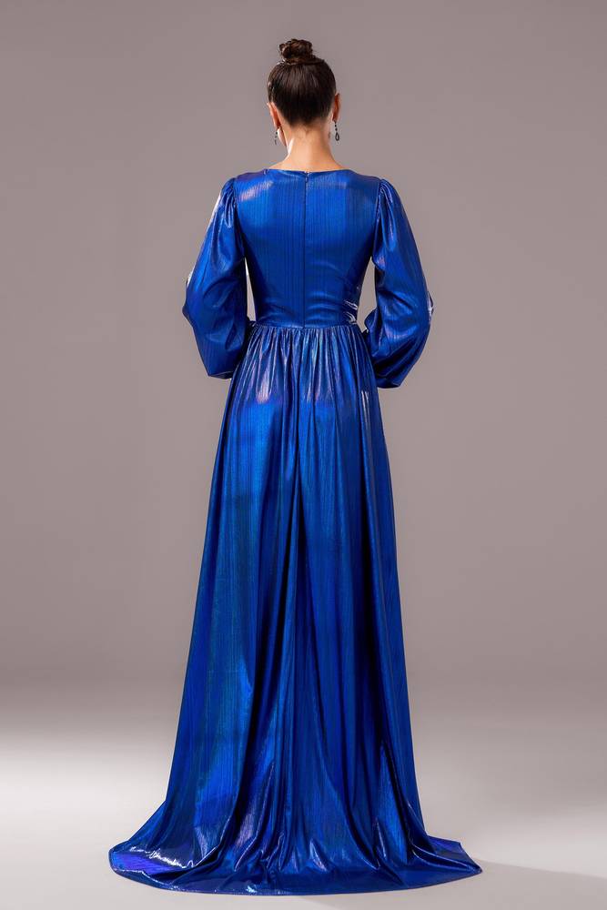 A-Line Long Sleeves Empire Party Evening Dress