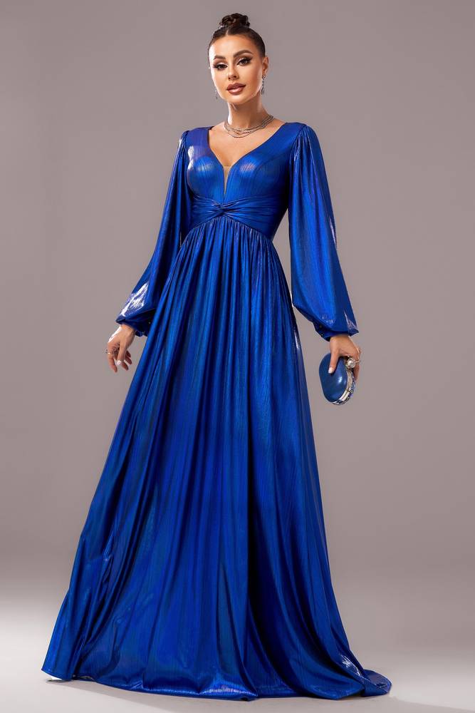 A-Line Long Sleeves Empire Party Evening Dress