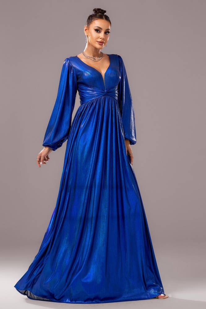 A-Line Long Sleeves Empire Party Evening Dress