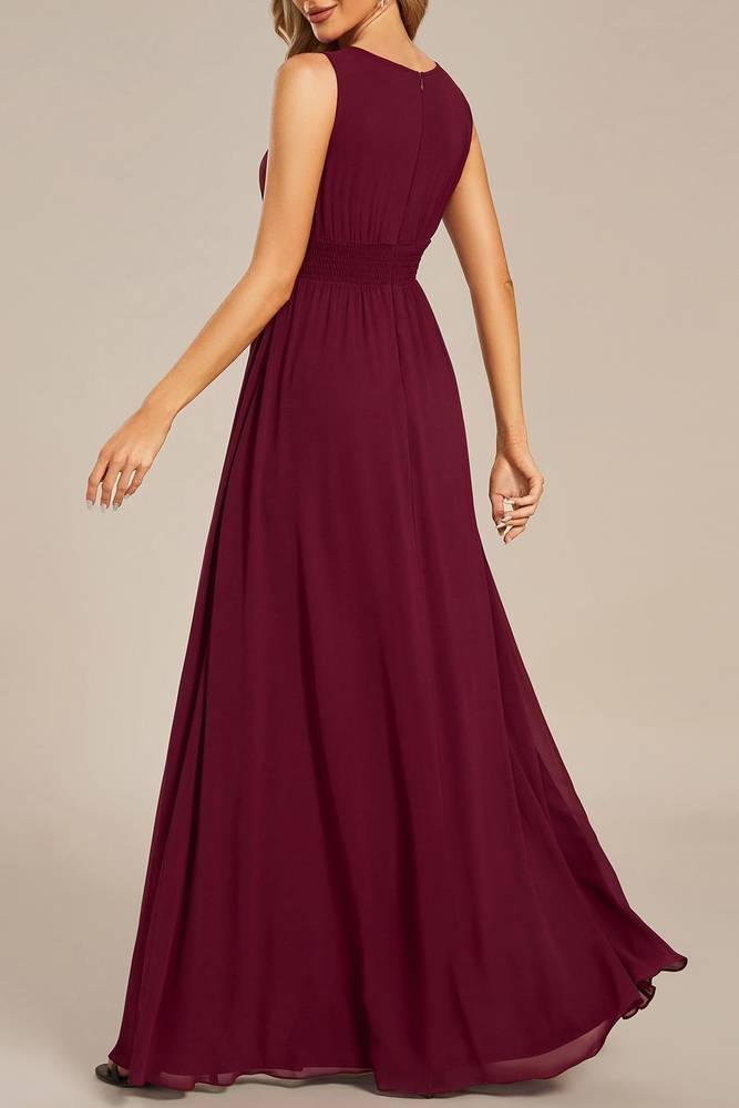 Chiffon A-Line Empire Sleeveless Scoop Mother Of Brides Dress