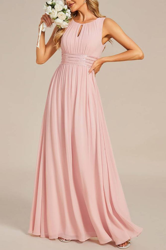 Chiffon A-Line Empire Sleeveless Scoop Mother Of Brides Dress