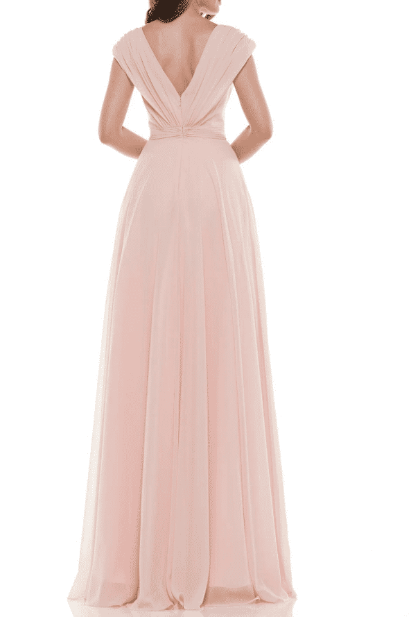 A-Line V-Neck Sleeveless Floor-Length Mother Of Brides Dress