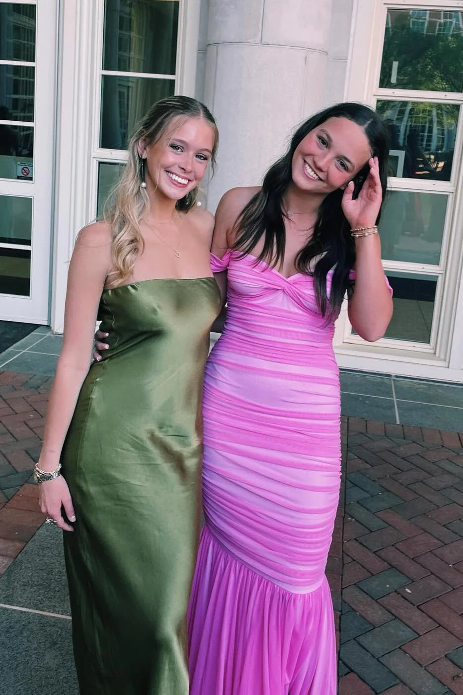 Chiffon Mermaid Sweetheart Sleeveless Long Party Prom Dress