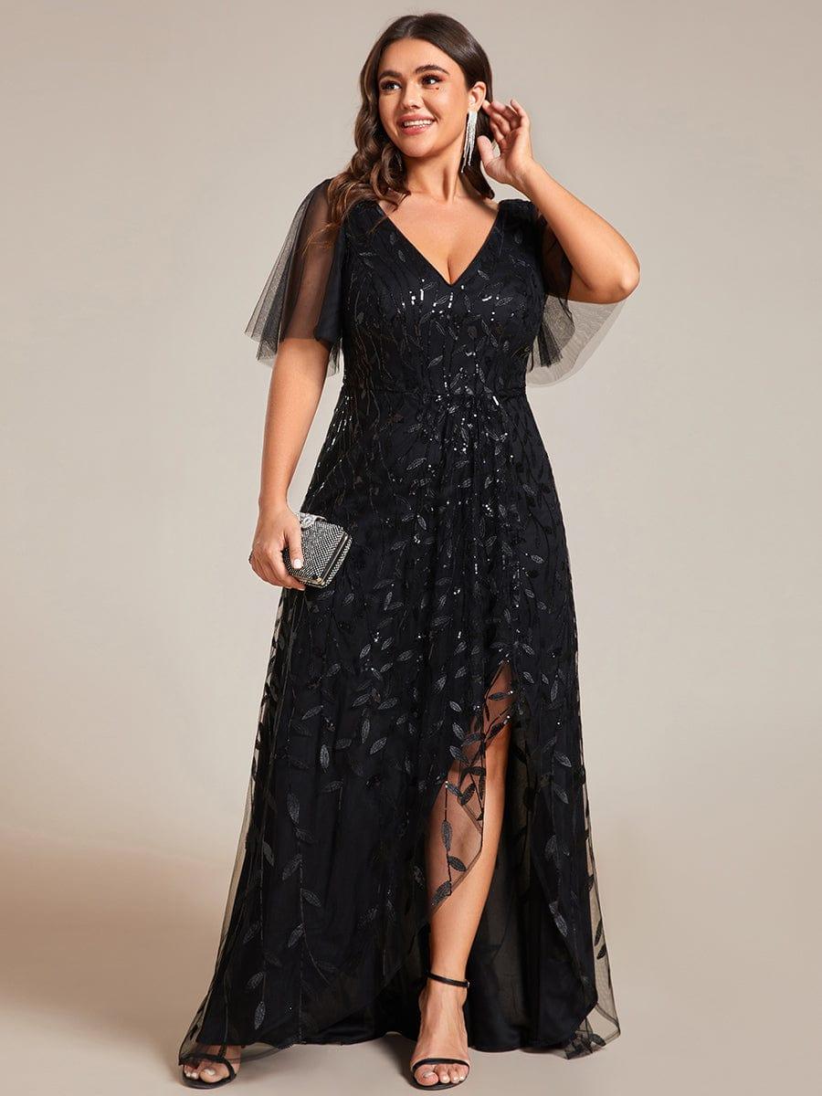 Womens Dresses Asymmetrical Plus Size Formal Dresses Plus Size Metallic Knit Long Sleeve Asymmetrical Dress With Womens Dresses Asymmetrical Plus Size Formal Dresses Plus Size Metallic Knit Long Sleeve Asymmetrical Dress With
