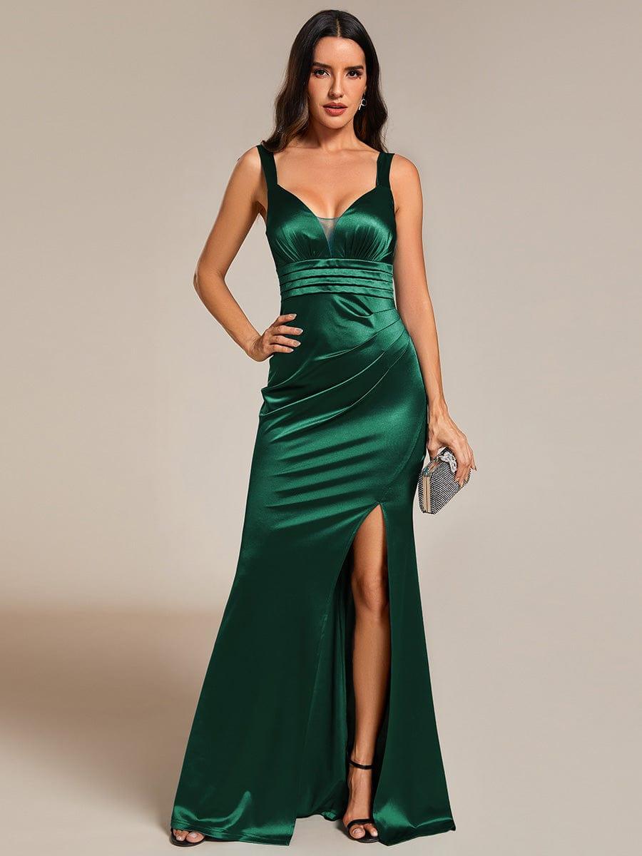 Casual Satin Sweetheart Sleeveless Mermaid Formal Evening Dress