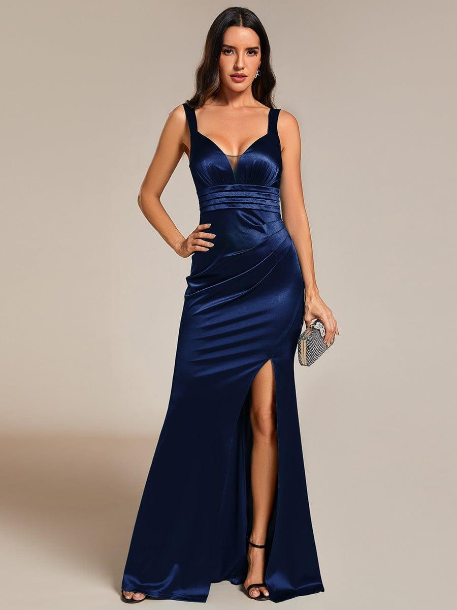 Casual Satin Sweetheart Sleeveless Mermaid Formal Evening Dress
