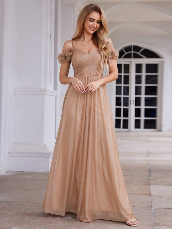 Sweetheart Off-Shoulder A-Line Empire Floor-Length Evening Dress Movousdress Sweetheart Off-Shoulder A-Line Empire Floor-Length Evening Dress Movousdress