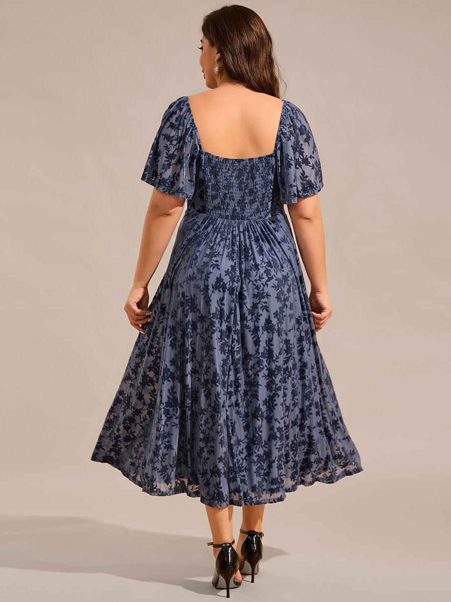 Plus Size A-Line Sweetheart Appliques Wedding Guest Dress