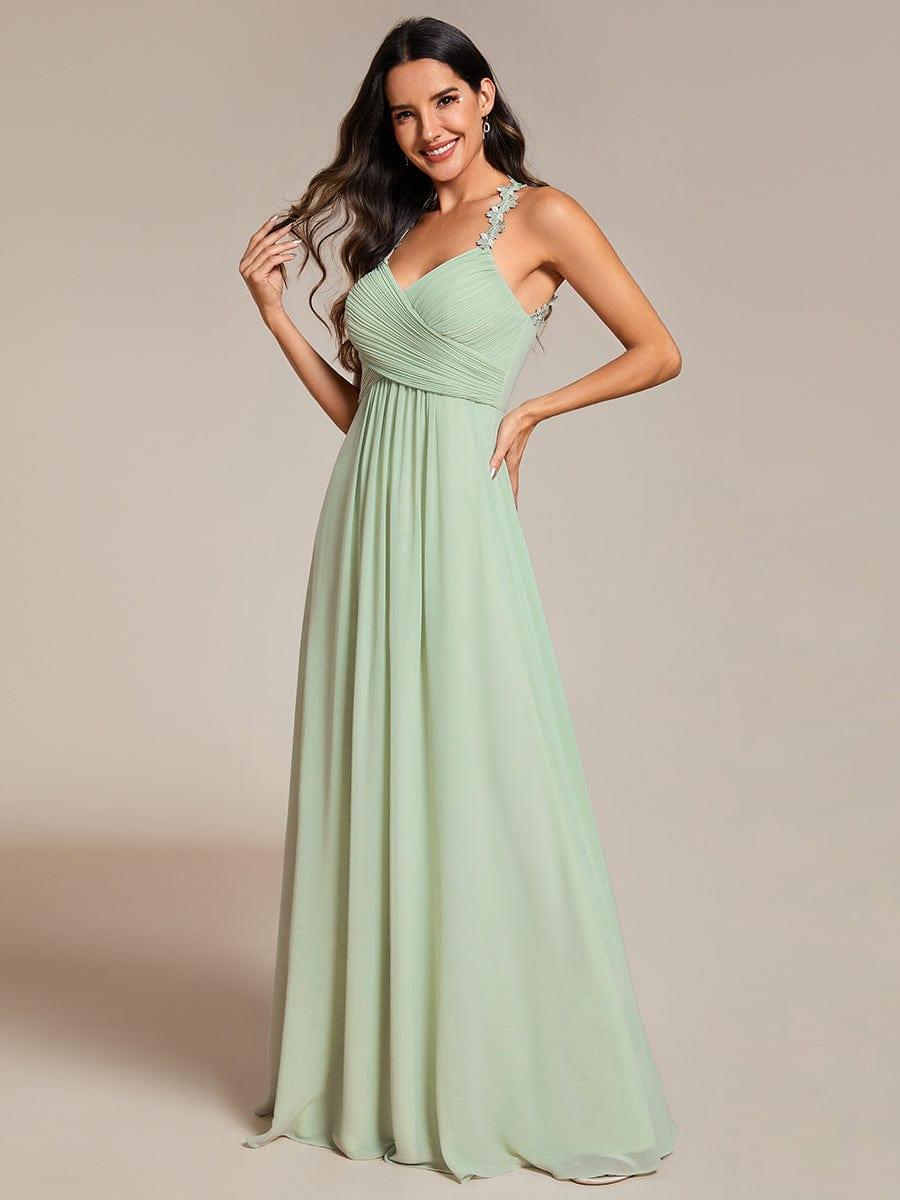 Spaghetti Straps A-Line Empire Chiffon Bridesmaid Dress Movousdress Spaghetti Straps A-Line Empire Chiffon Bridesmaid Dress Movousdress