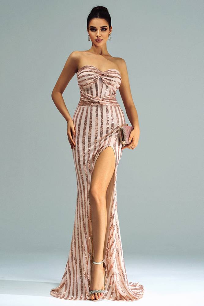 Mermaid Sweetheart Strapless Empire Evening Party Dress