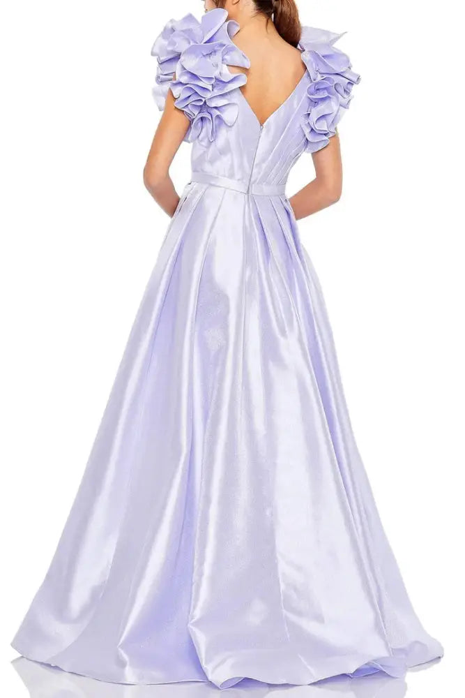 Satin A-Line Sweetheart Empire Ruched Long Prom Dress