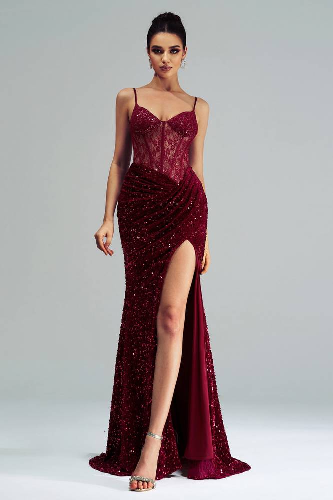 Sexy Mermaid Sweetheart Sleeveless Evening Party Dress