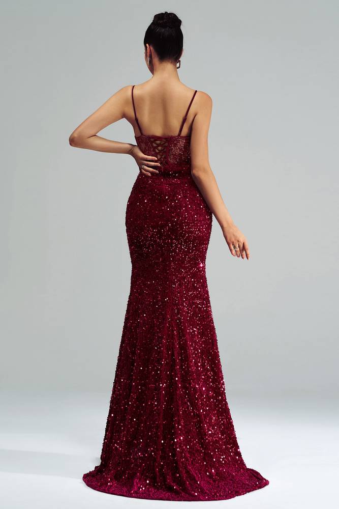 Sexy Mermaid Sweetheart Sleeveless Evening Party Dress