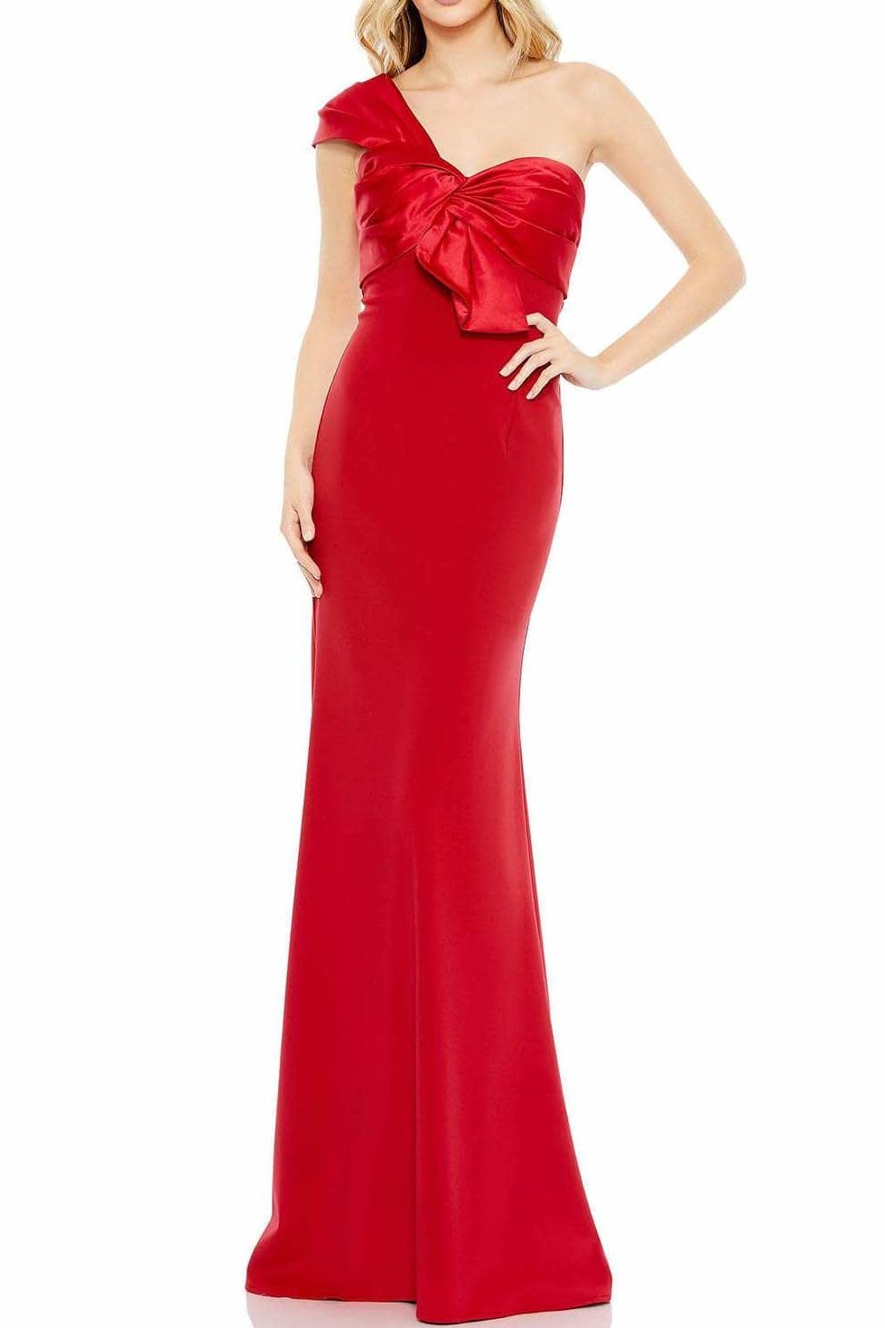 Sexy Satin One Shoulder Sleeveless Empire Party Prom Dress