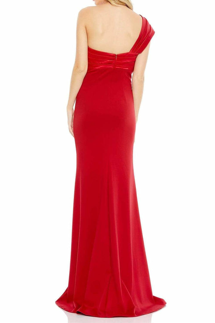 Sexy Satin One Shoulder Sleeveless Empire Party Prom Dress