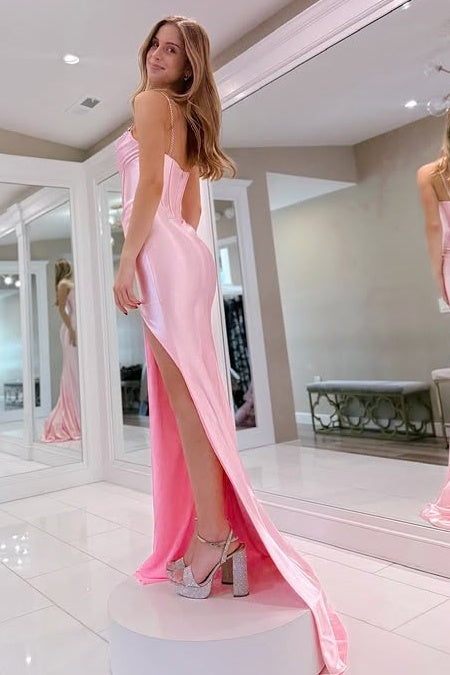 Sweetheart Sleeveless Beaded Mermaid Formal Party Prom Dress
