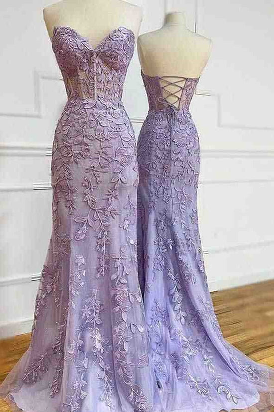 Sweetheart Sleeveless Empire Appliques Formal Party Dress